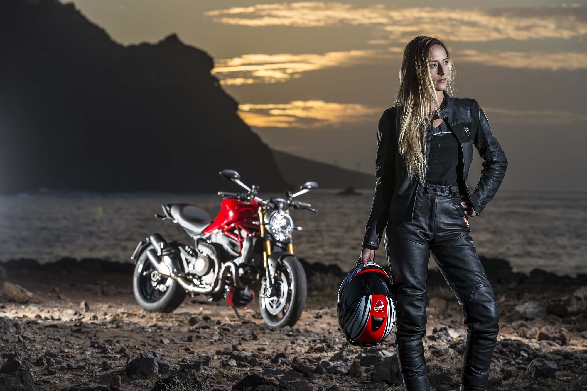 Beautiful girls and motorcycles in Abu Dhabi
