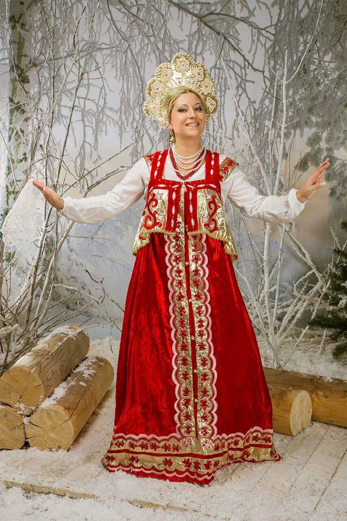 Girls in Slavic costumes in Abu Dhabi