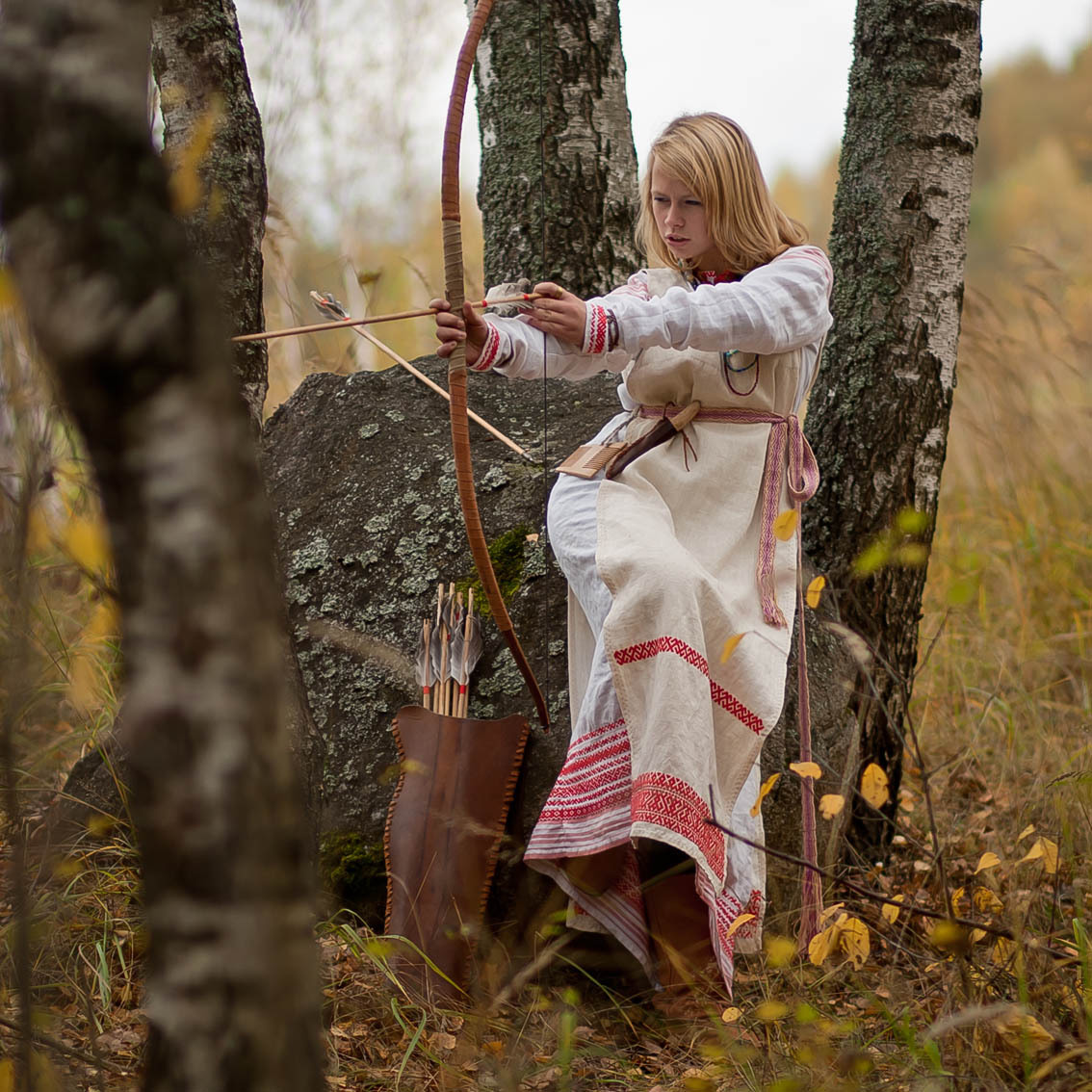 Sexy photo Girls in Slavic costumes in Abu Dhabi