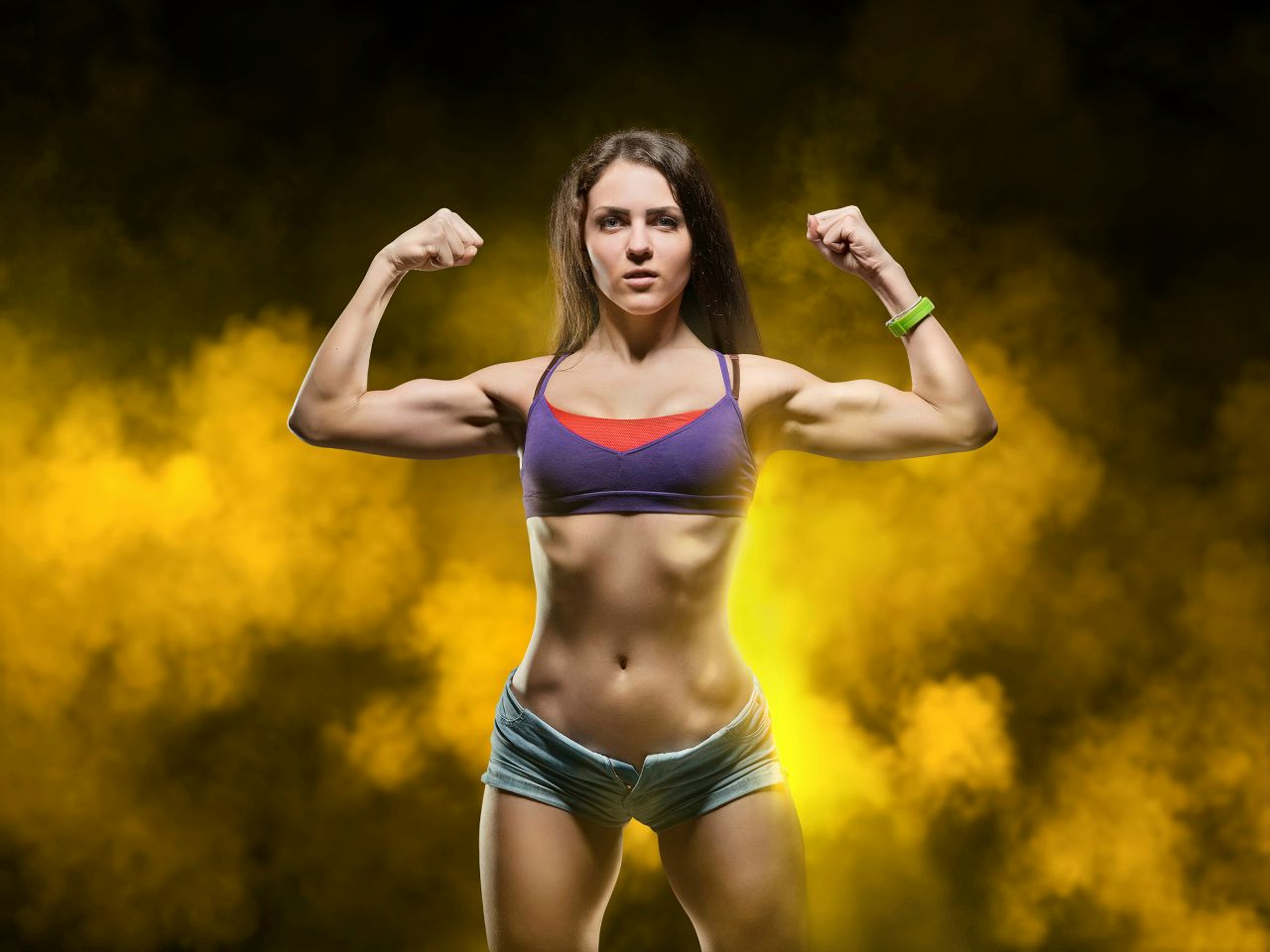 Athletic girls in Abu Dhabi